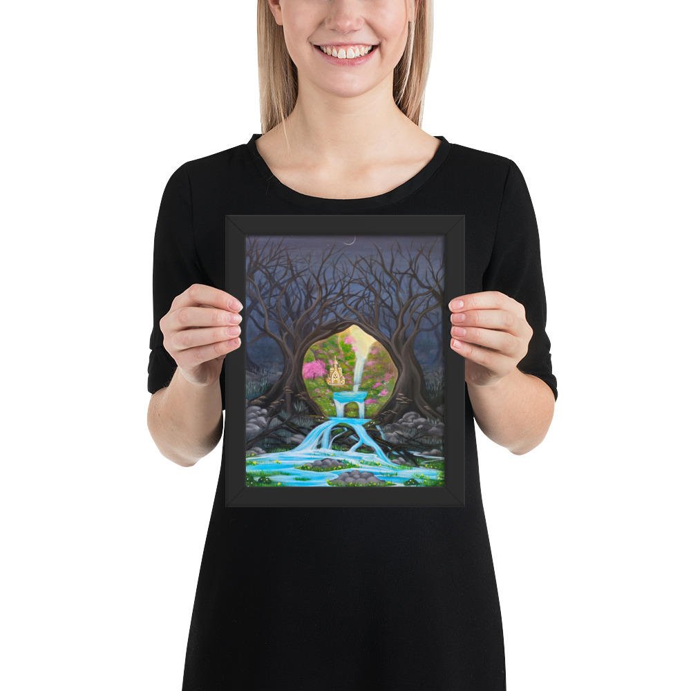 Imagination brings Growth (Framed Paper Print)