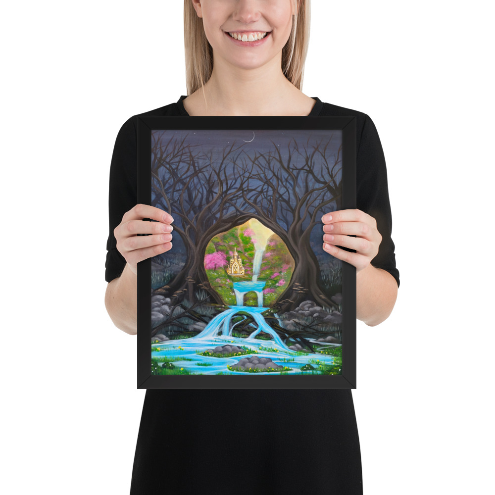 Imagination brings Growth (Framed Paper Print)