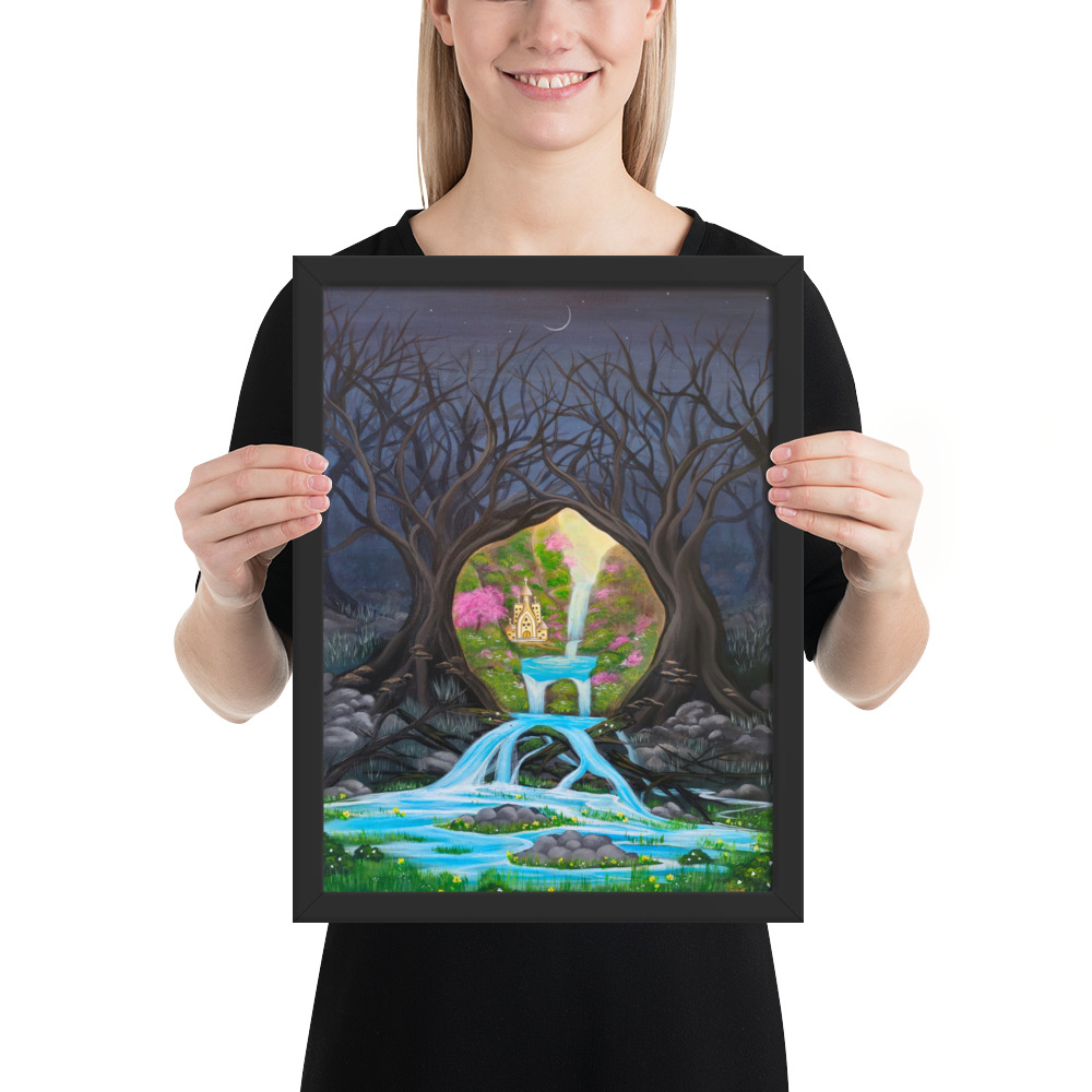 Imagination brings Growth (Framed Paper Print)