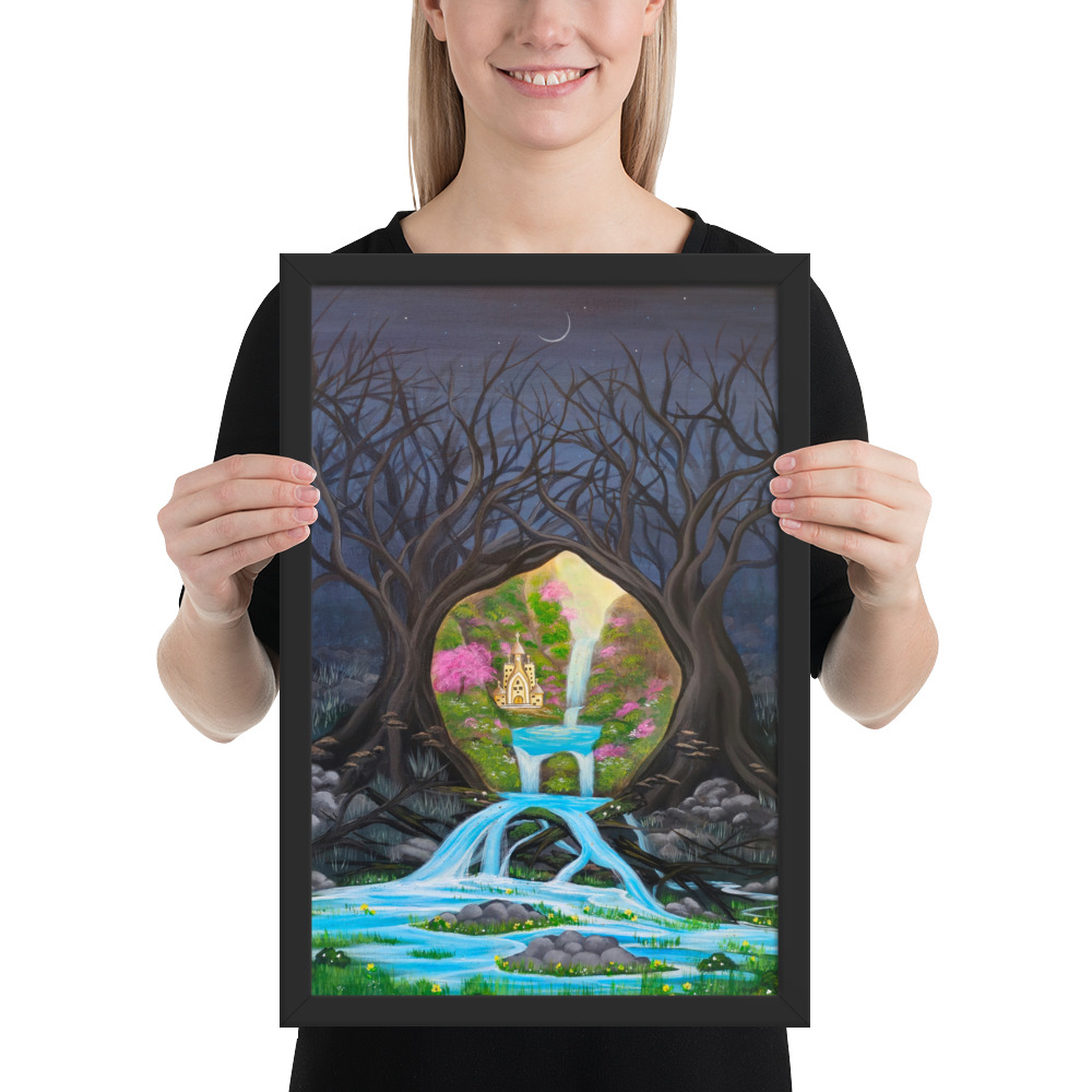 Imagination brings Growth (Framed Paper Print)