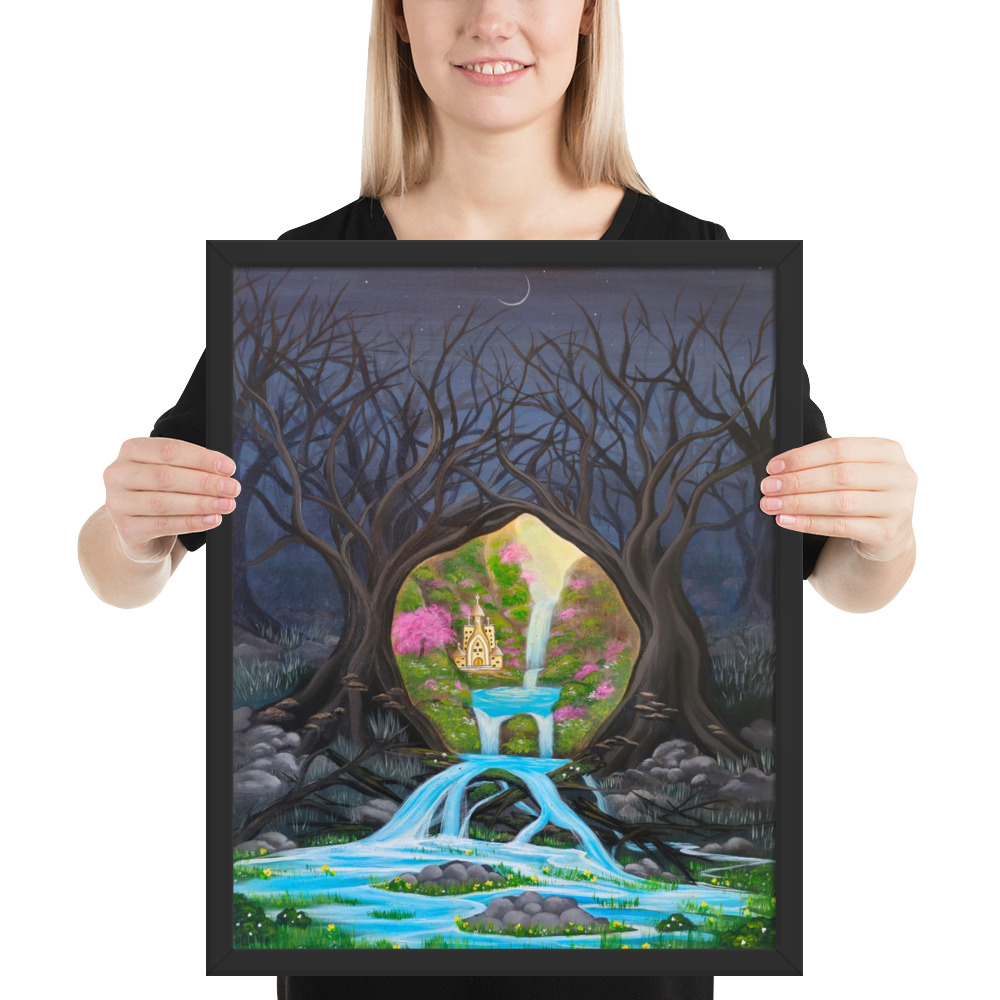 Imagination brings Growth (Framed Paper Print)