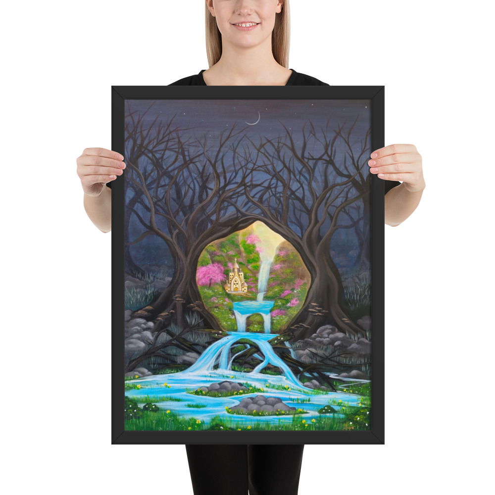 Imagination brings Growth (Framed Paper Print)