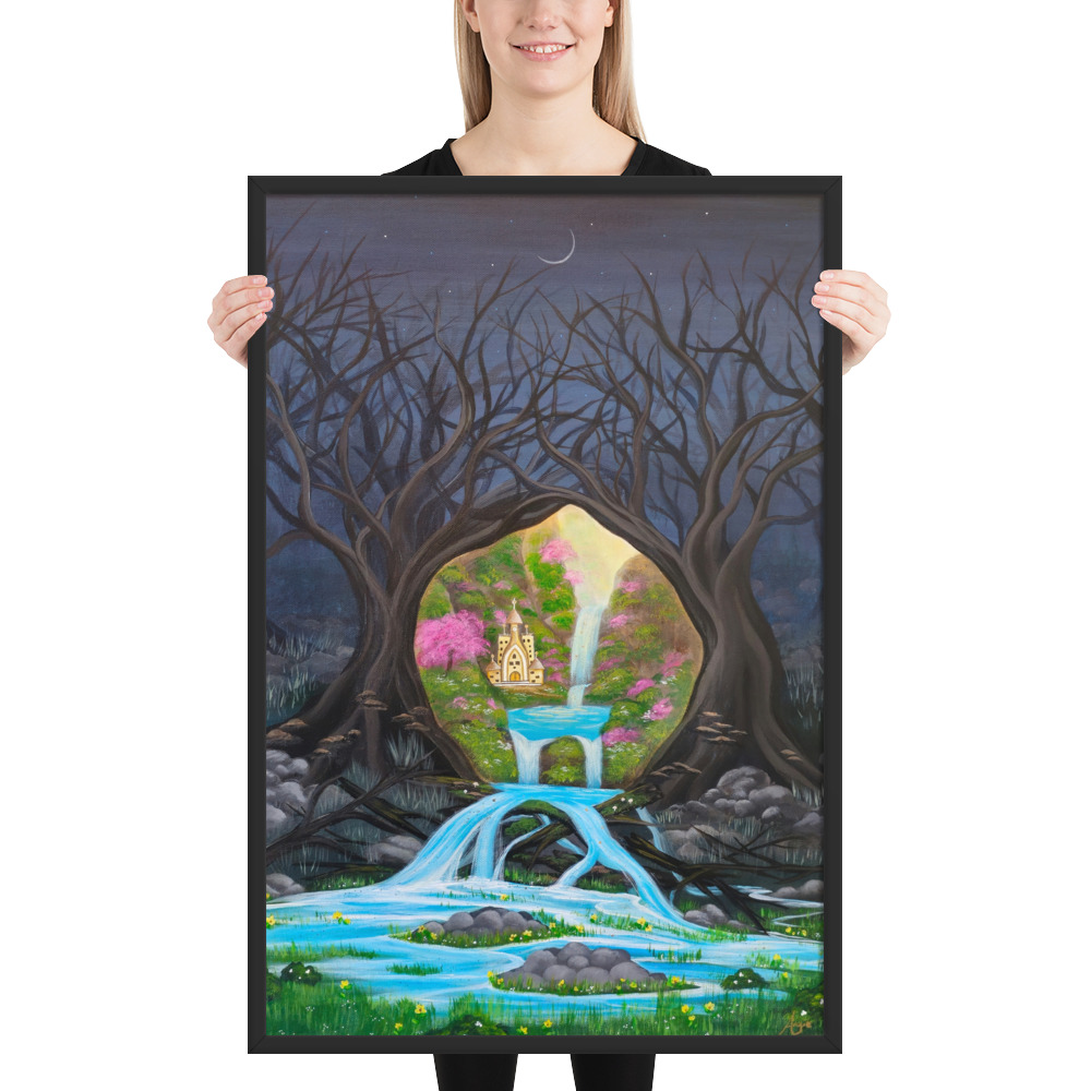 Imagination brings Growth (Framed Paper Print)