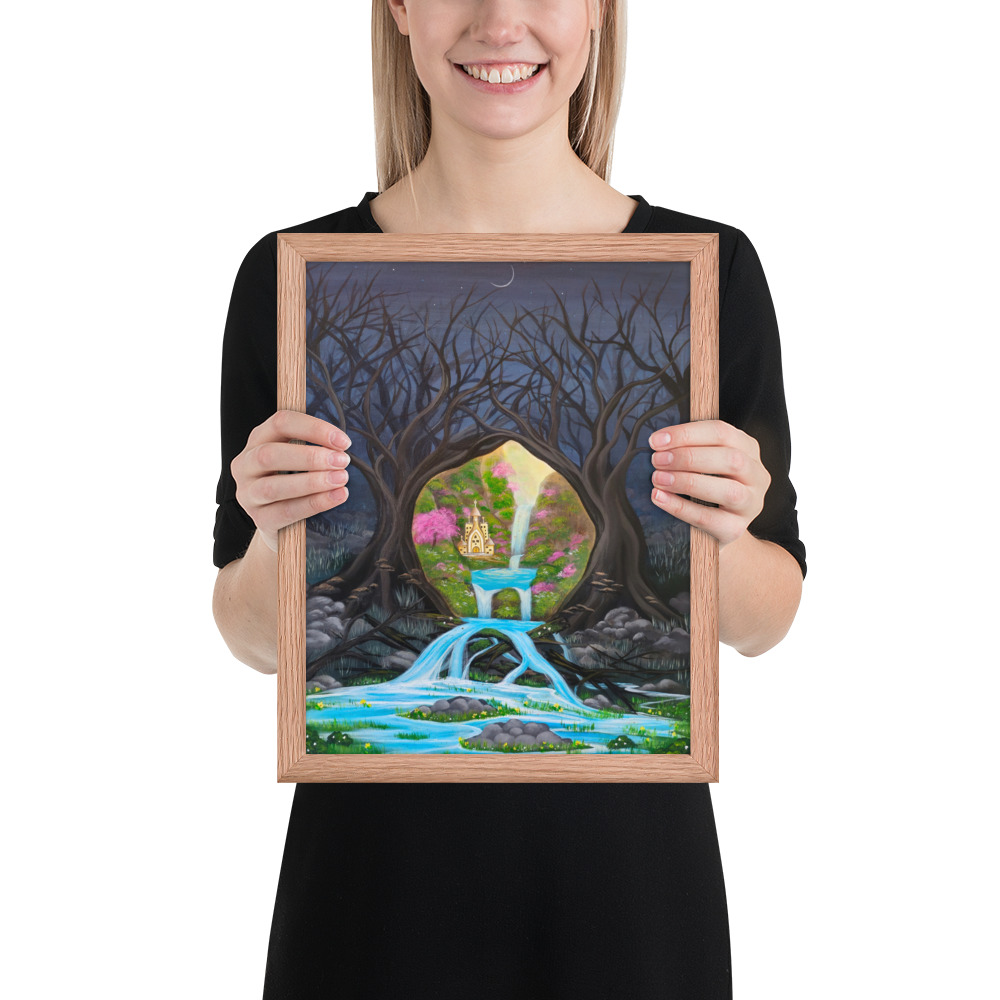 Imagination brings Growth (Framed Paper Print)