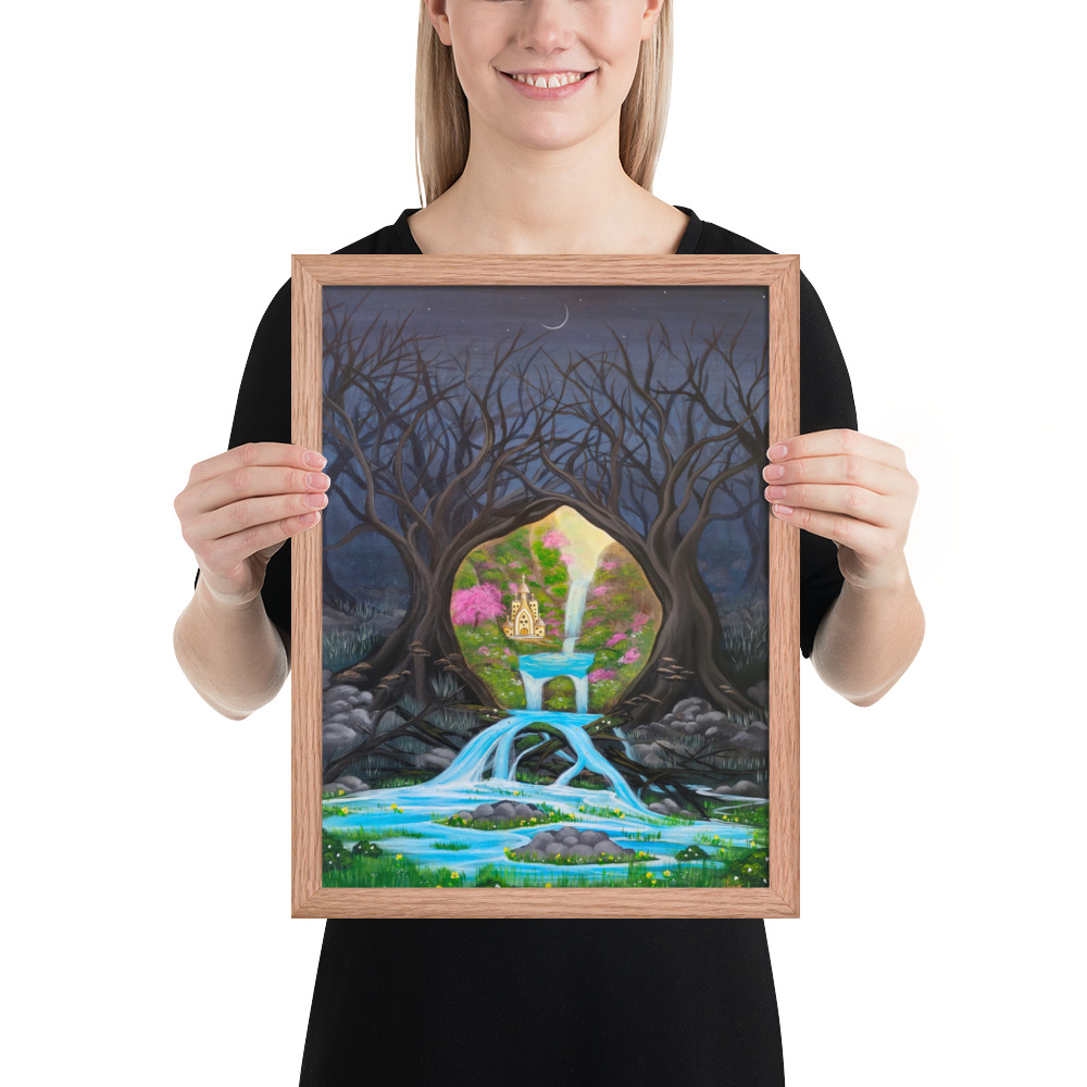 Imagination brings Growth (Framed Paper Print)