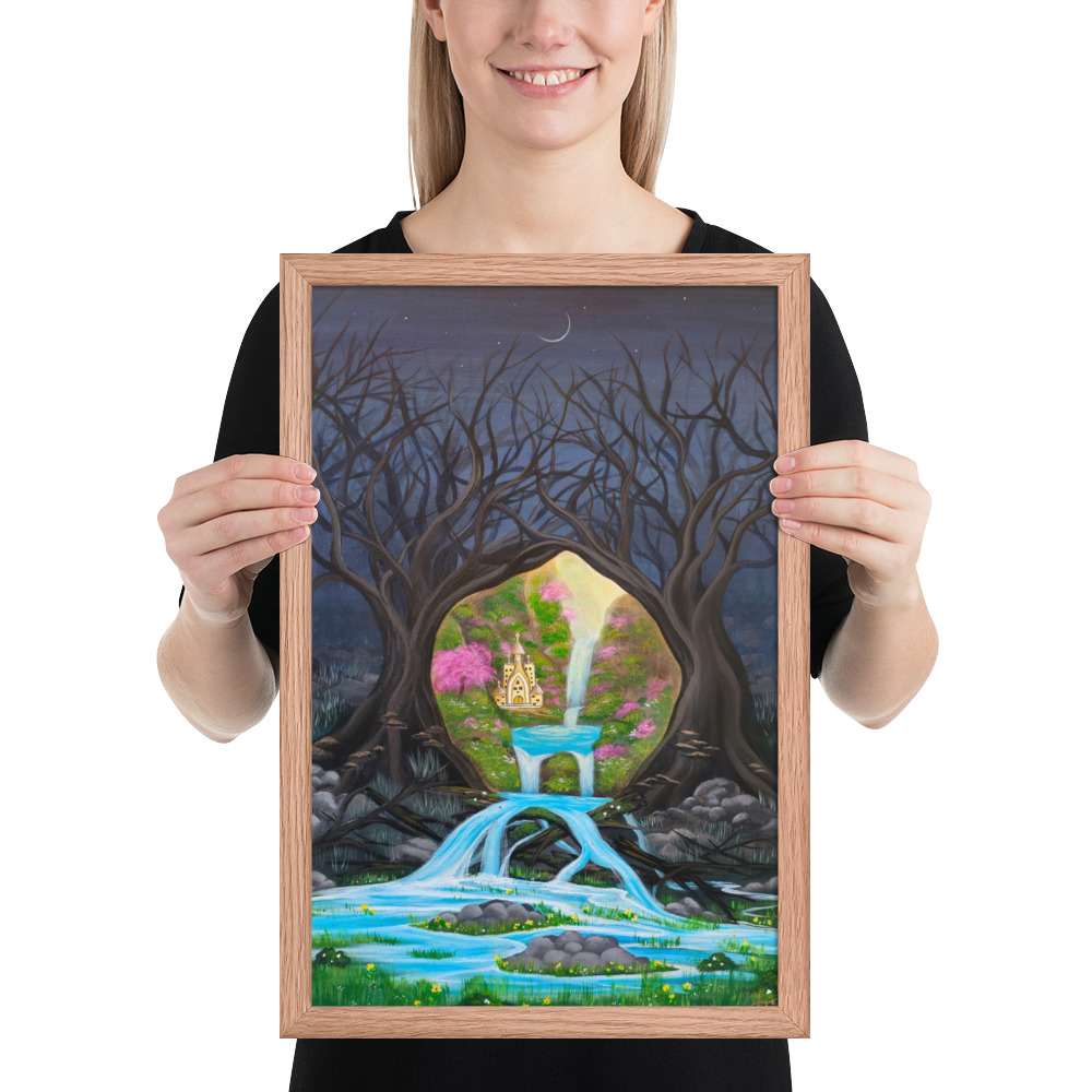 Imagination brings Growth (Framed Paper Print)