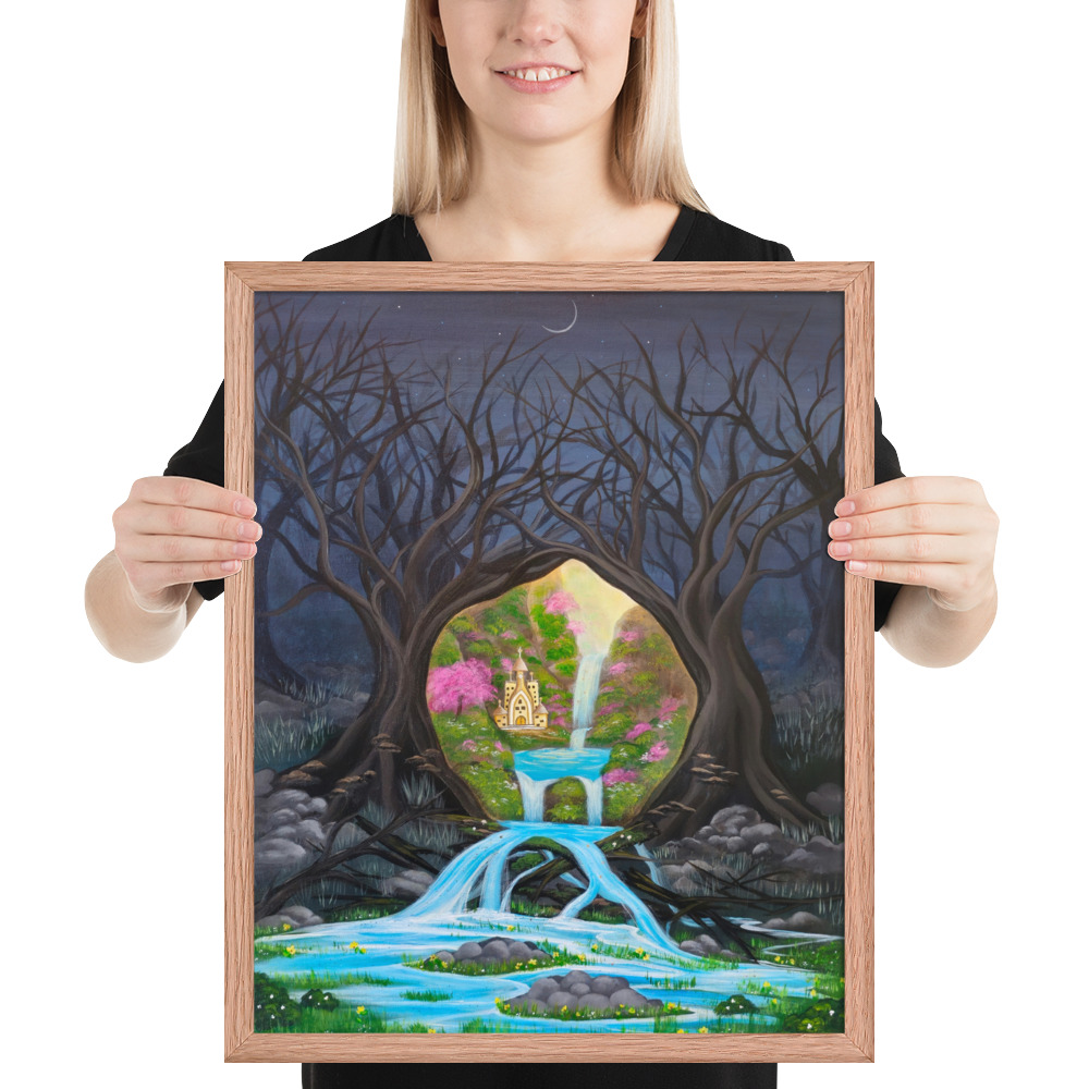 Imagination brings Growth (Framed Paper Print)