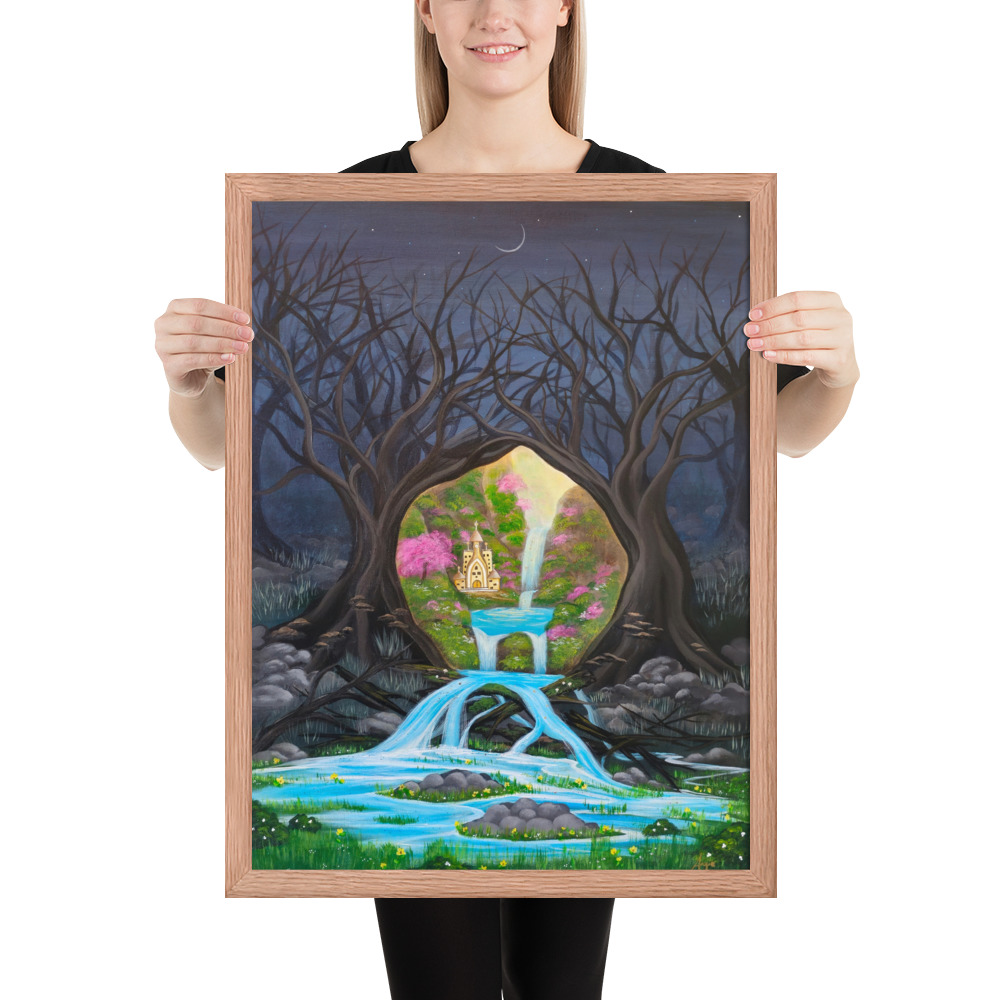 Imagination brings Growth (Framed Paper Print)