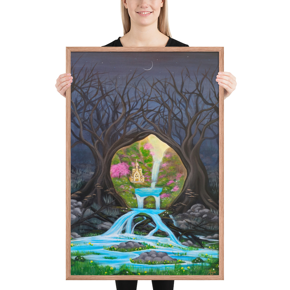 Imagination brings Growth (Framed Paper Print)
