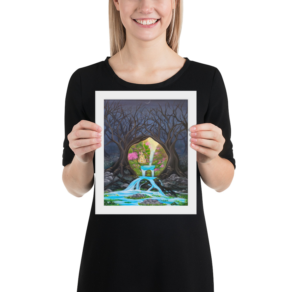 Imagination brings Growth (Framed Paper Print)