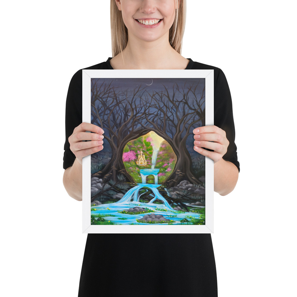 Imagination brings Growth (Framed Paper Print)