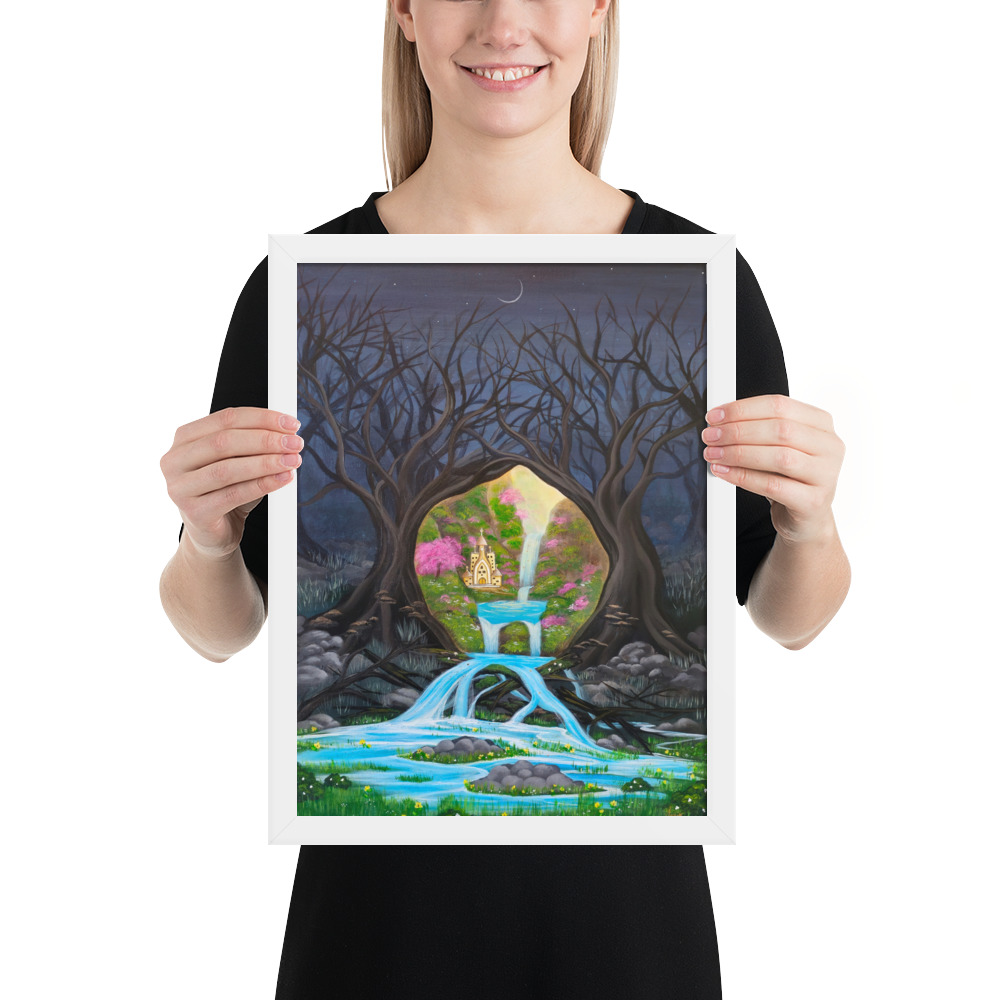 Imagination brings Growth (Framed Paper Print)