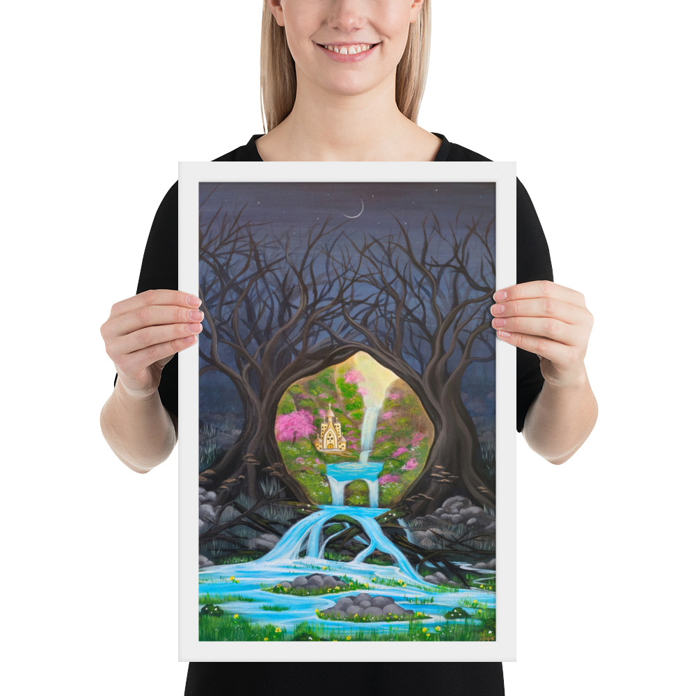 Imagination brings Growth (Framed Paper Print)