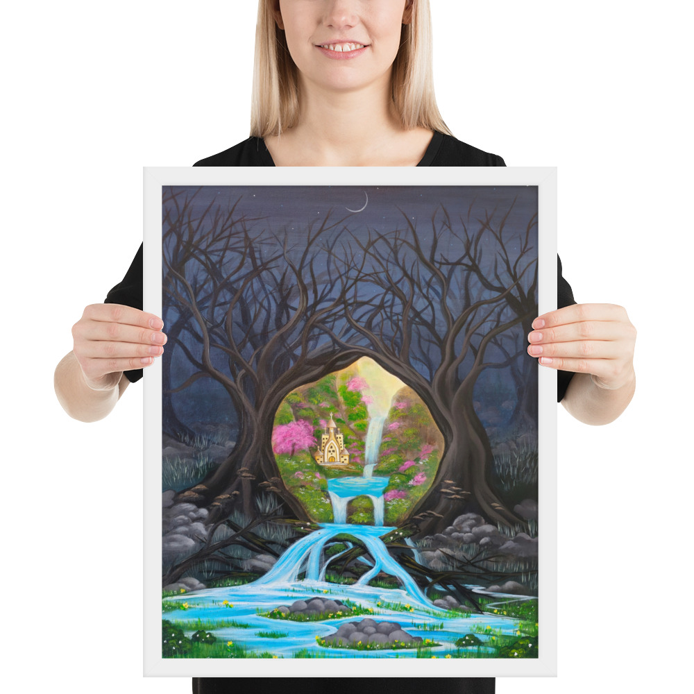 Imagination brings Growth (Framed Paper Print)