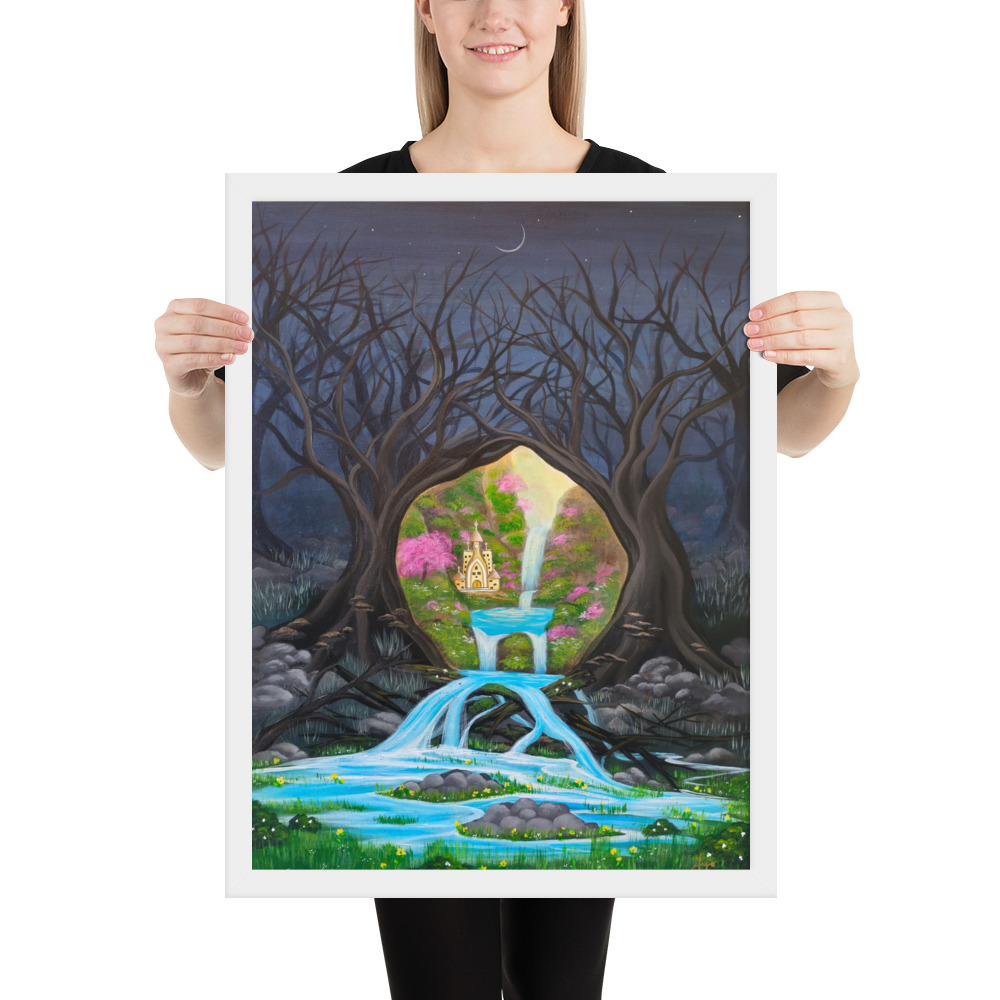 Imagination brings Growth (Framed Paper Print)