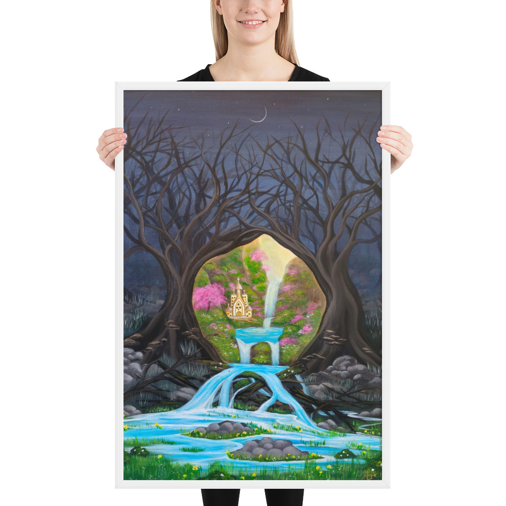 Imagination brings Growth (Framed Paper Print)
