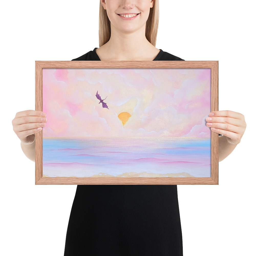 Flight over the Horizon (Framed Paper Print)