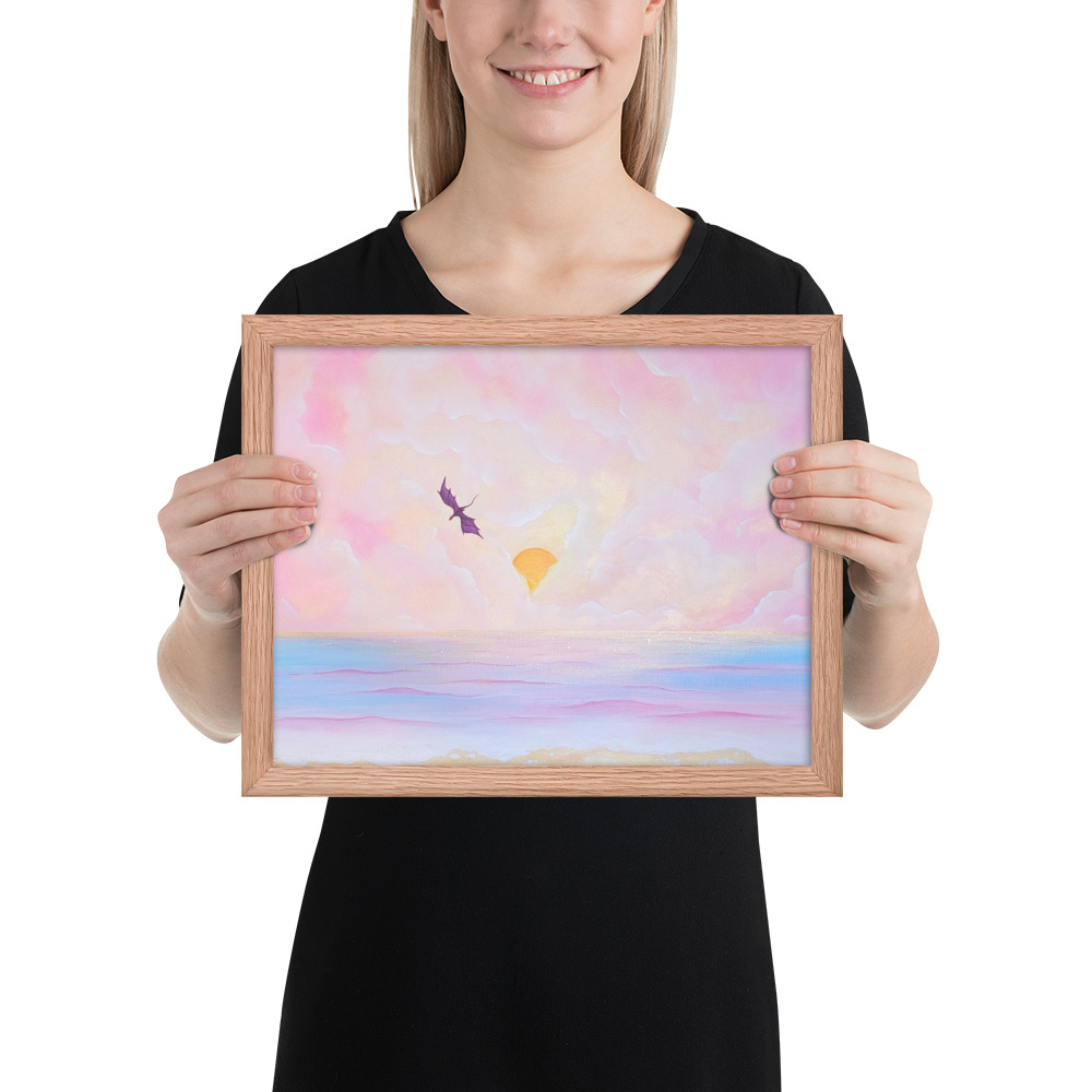 Flight over the Horizon (Framed Paper Print)