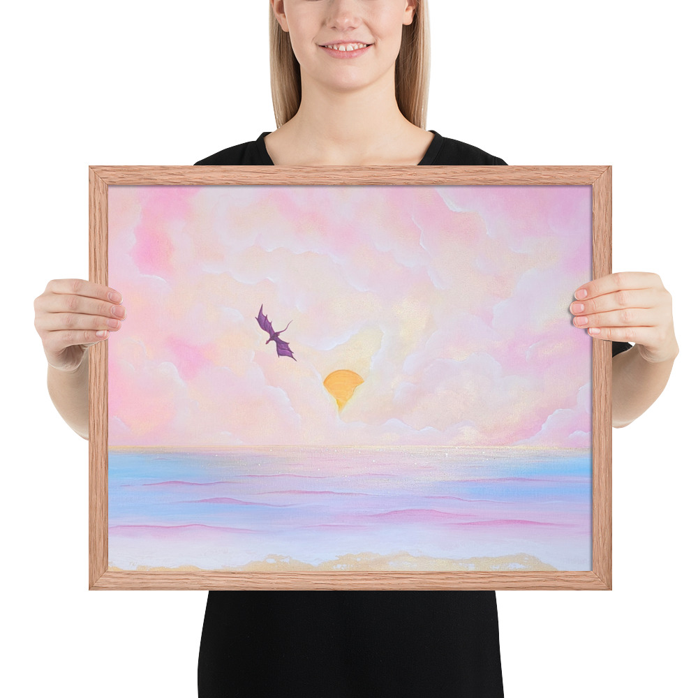 Flight over the Horizon (Framed Paper Print)