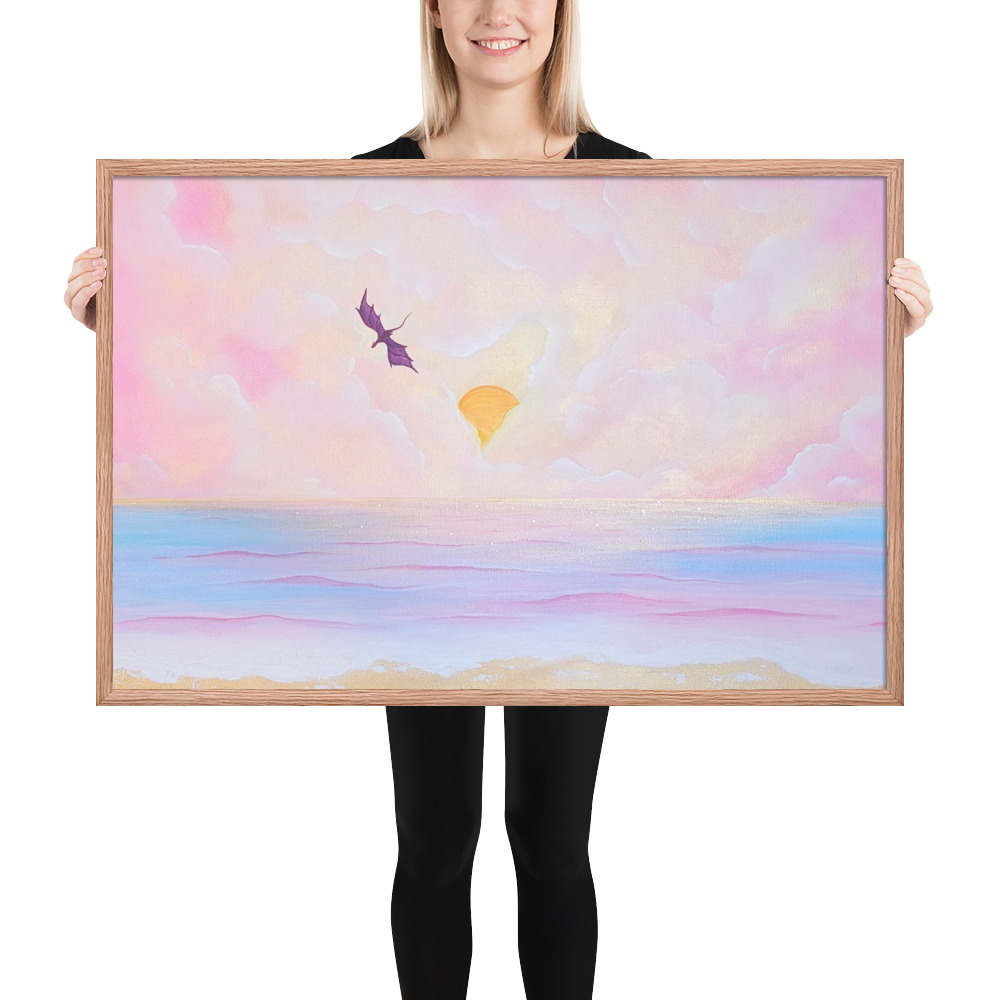 Flight over the Horizon (Framed Paper Print)
