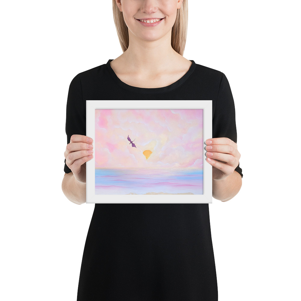 Flight over the Horizon (Framed Paper Print)