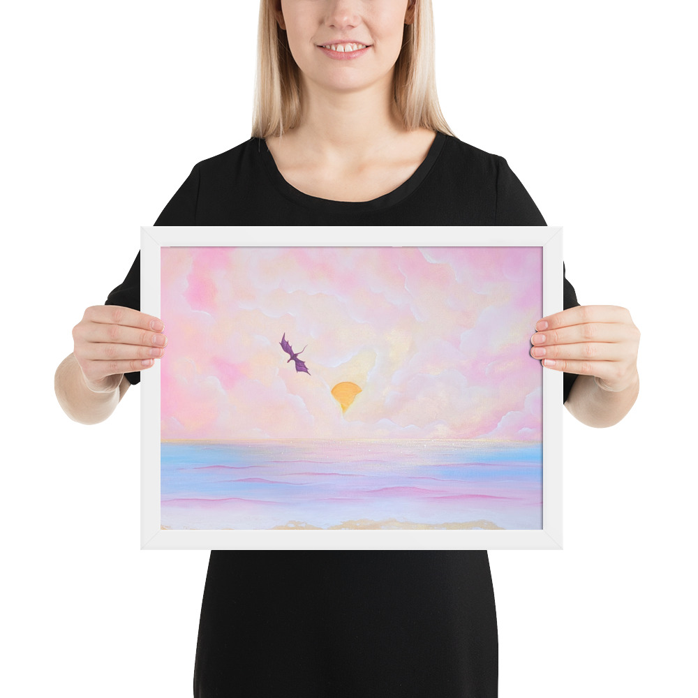 Flight over the Horizon (Framed Paper Print)