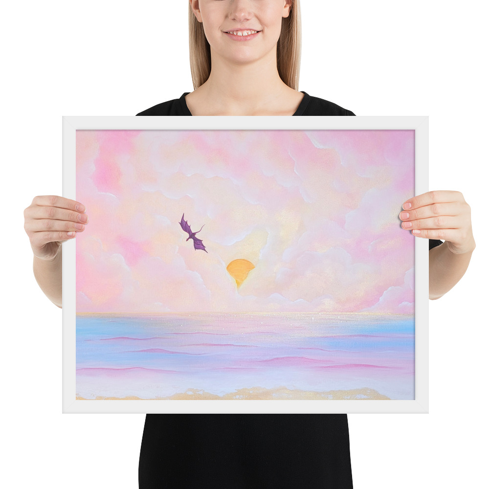 Flight over the Horizon (Framed Paper Print)