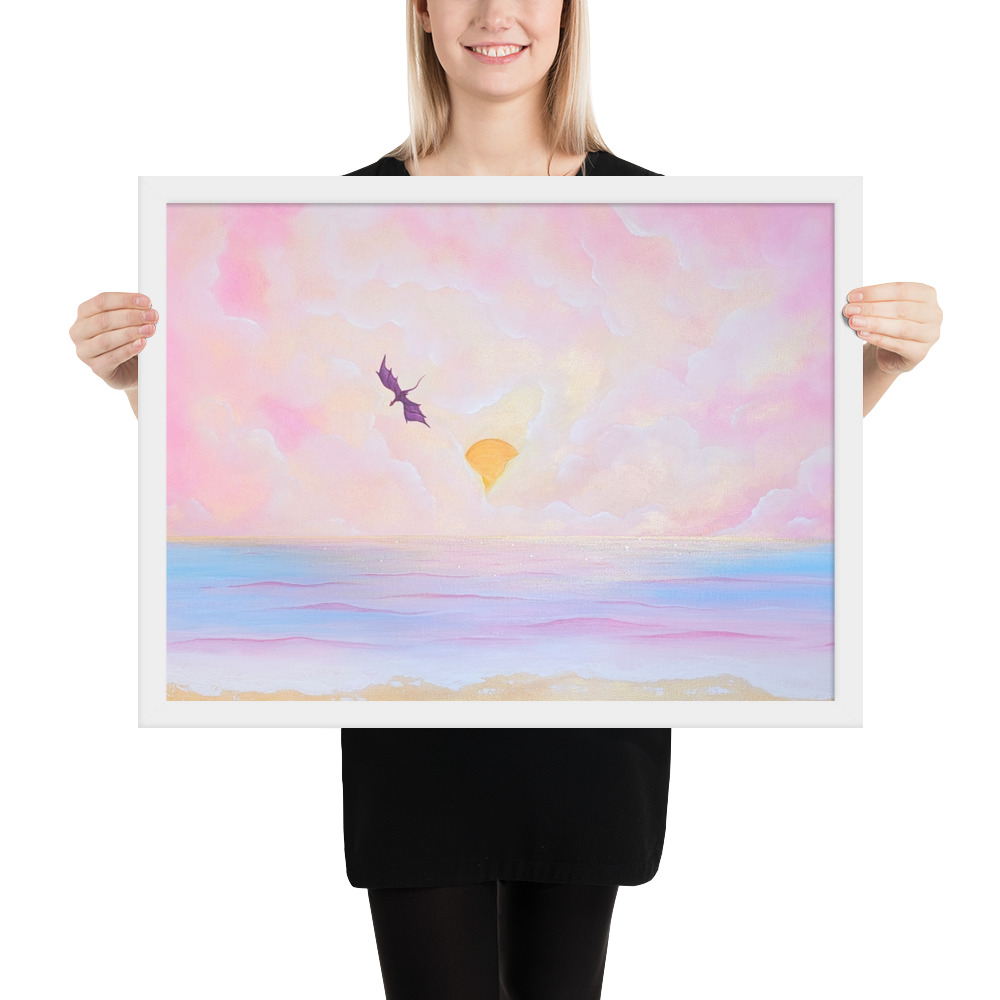 Flight over the Horizon (Framed Paper Print)
