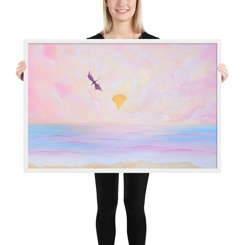 Flight over the Horizon (Framed Paper Print)