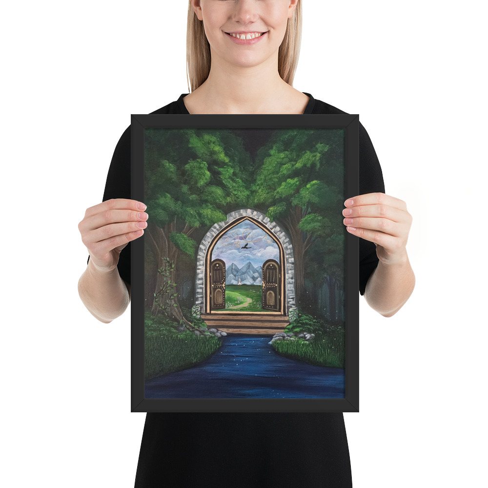 To Anther World (Framed Paper Print)