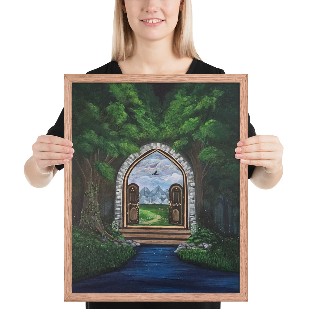 To Anther World (Framed Paper Print)