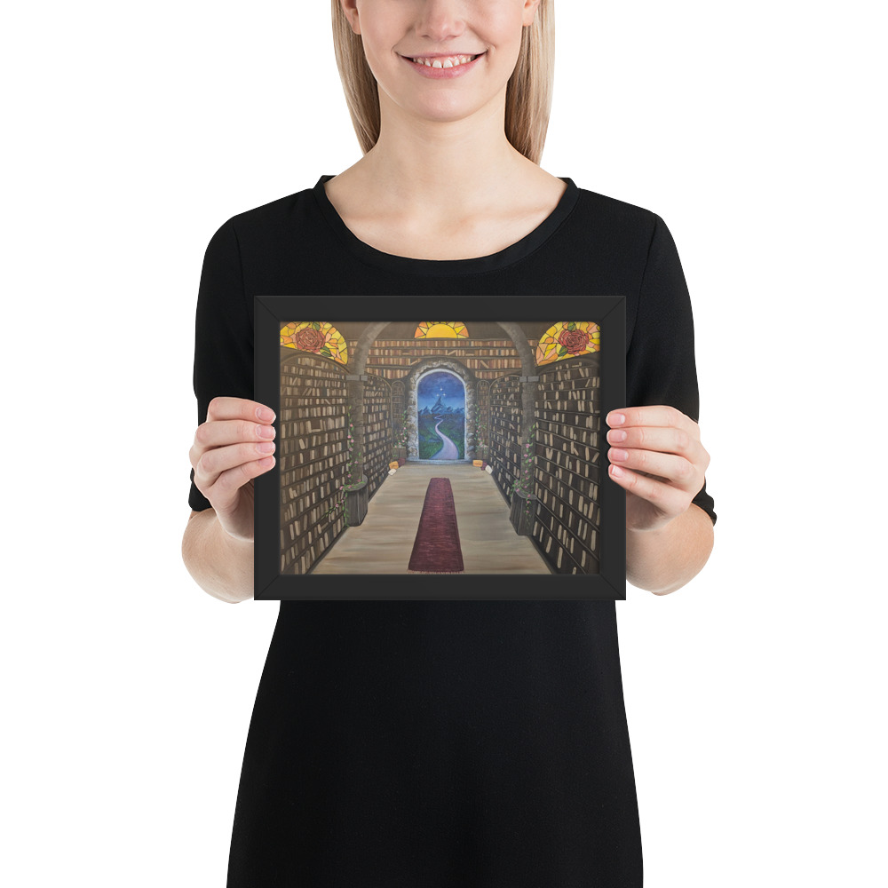 Library of the Realms (Framed paper poster)
