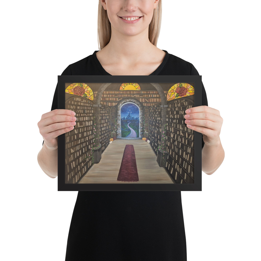 Library of the Realms (Framed paper poster)