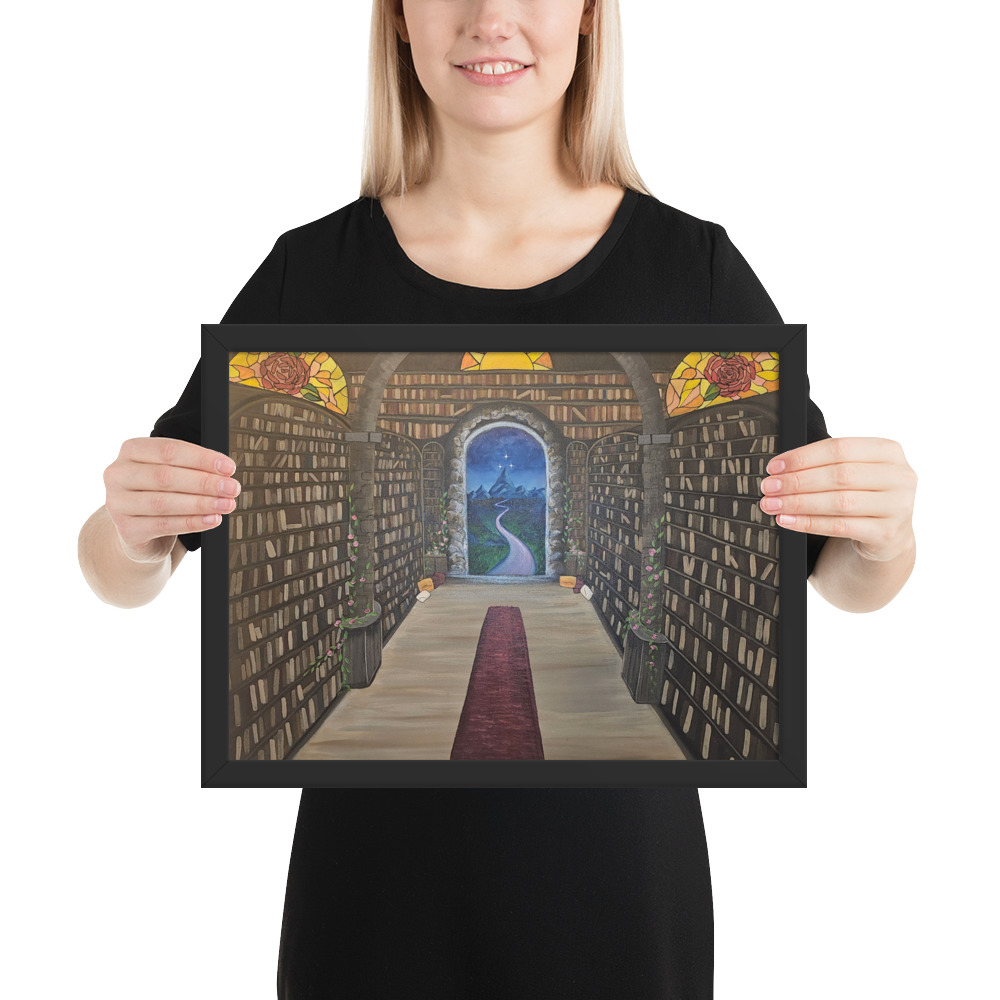 Library of the Realms (Framed paper poster)