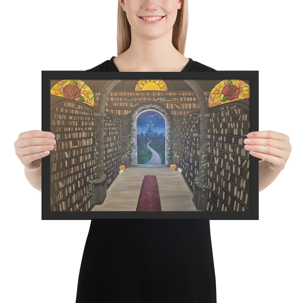 Library of the Realms (Framed paper poster)