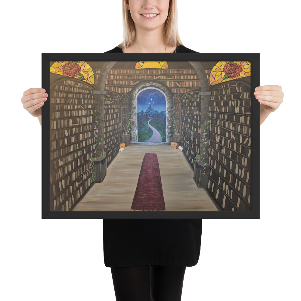 Library of the Realms (Framed paper poster)