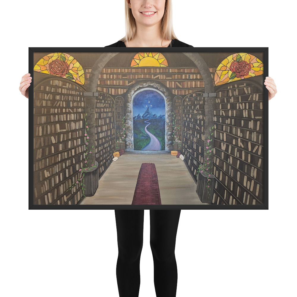 Library of the Realms (Framed paper poster)