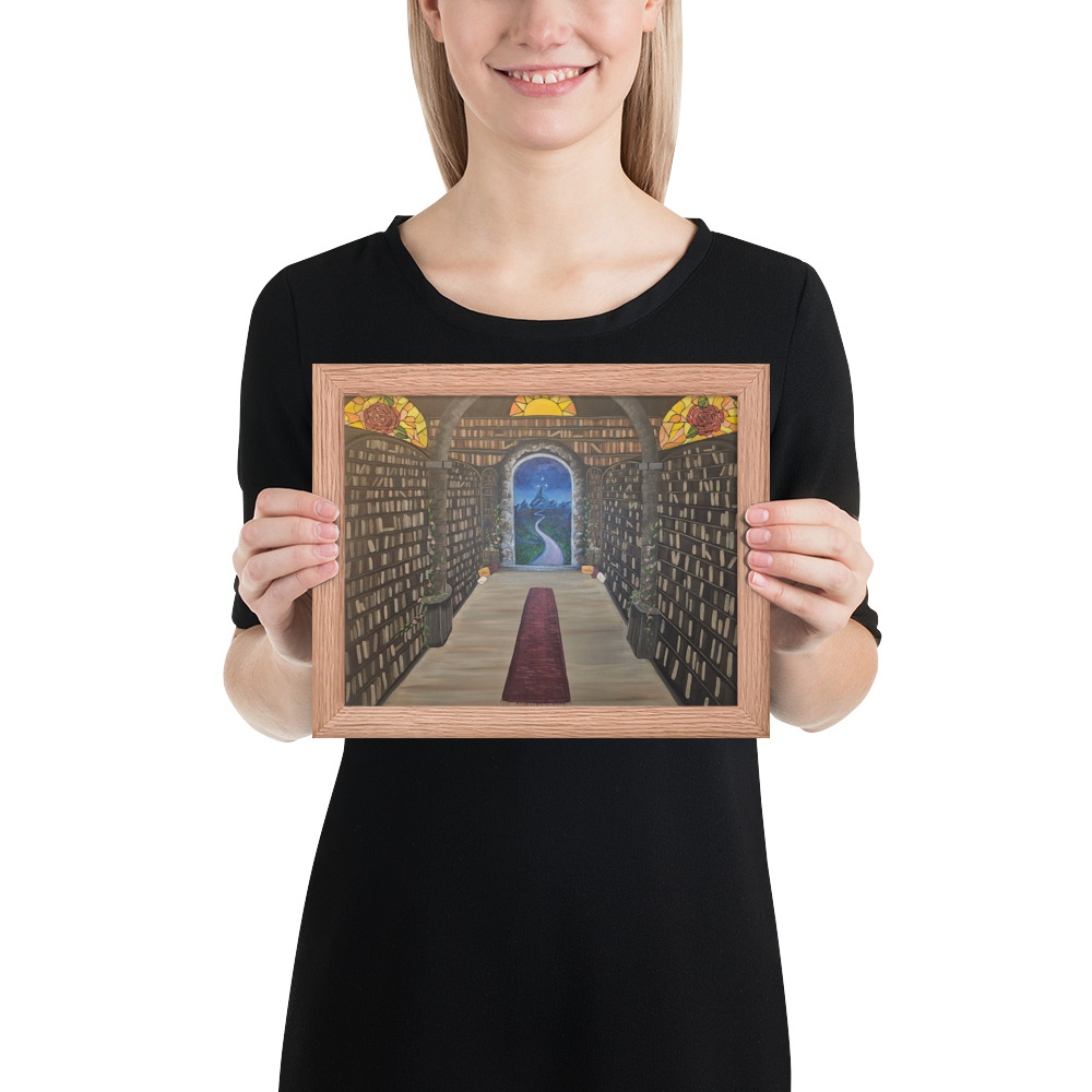 Library of the Realms (Framed paper poster)