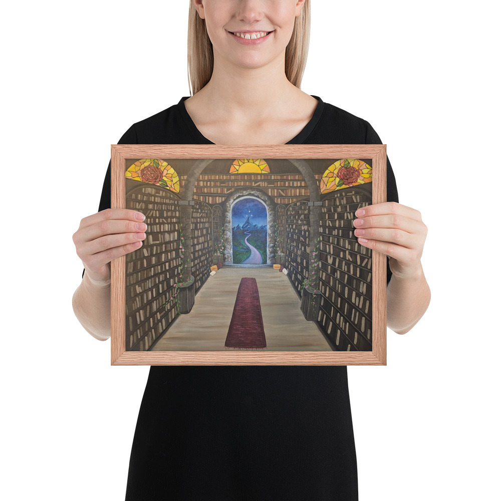 Library of the Realms (Framed paper poster)