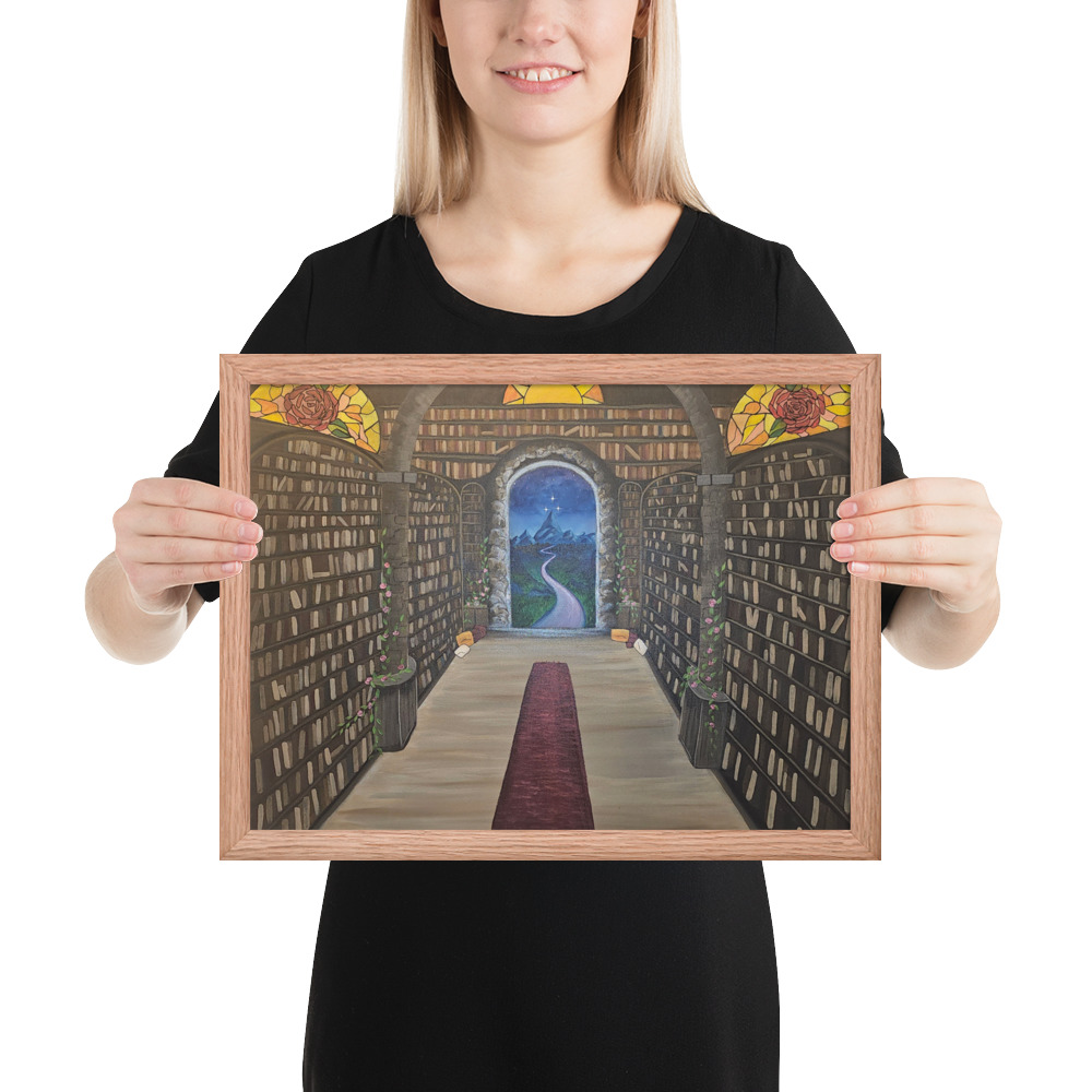 Library of the Realms (Framed paper poster)