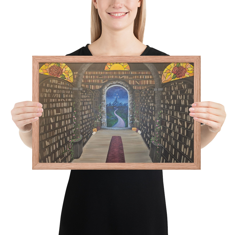 Library of the Realms (Framed paper poster)