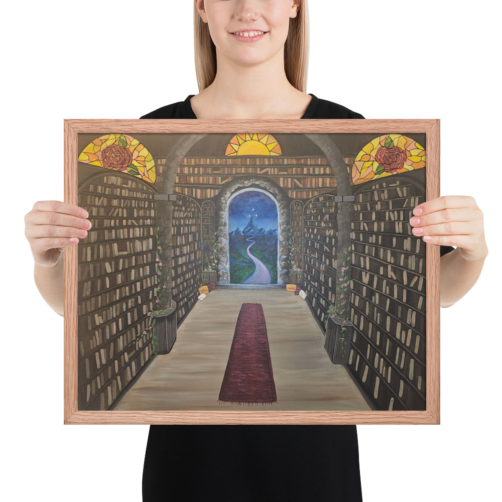 Library of the Realms (Framed paper poster)
