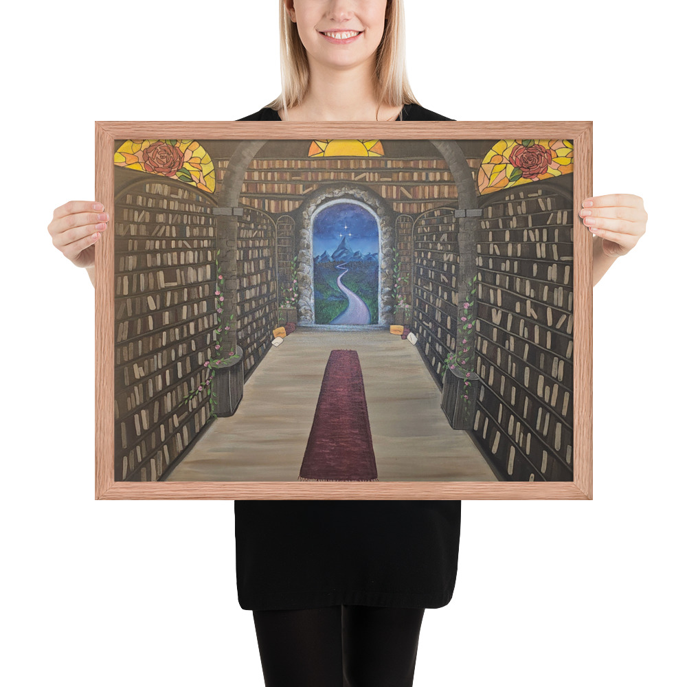 Library of the Realms (Framed paper poster)