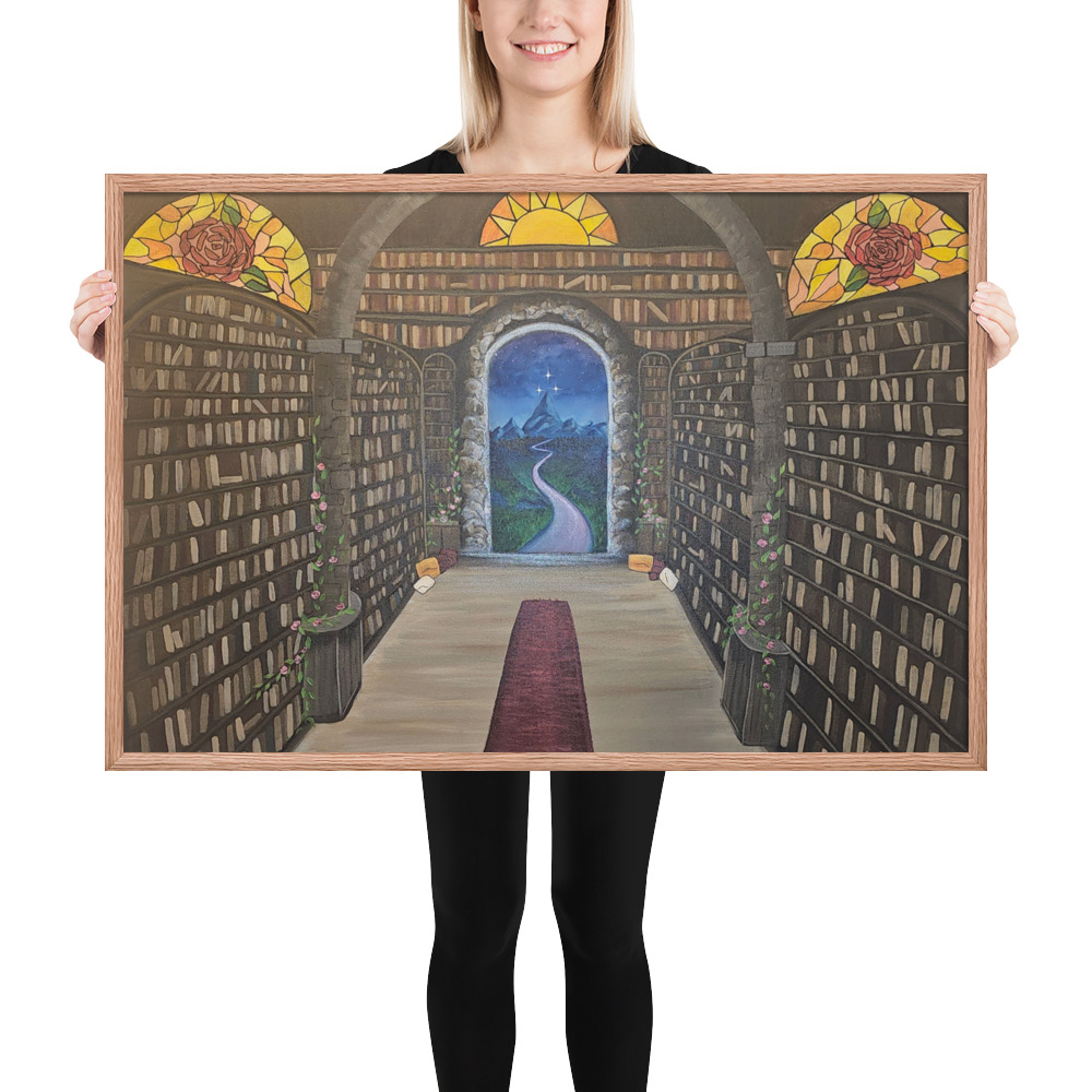 Library of the Realms (Framed paper poster)