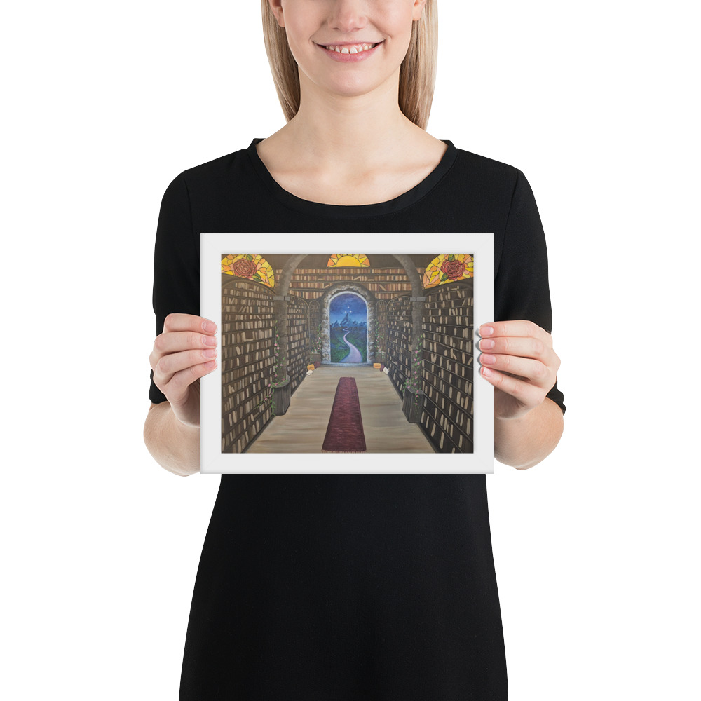 Library of the Realms (Framed paper poster)