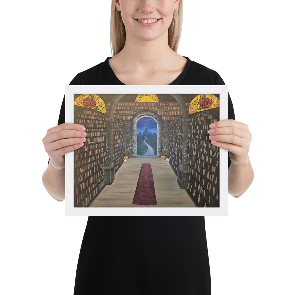 Library of the Realms (Framed paper poster)