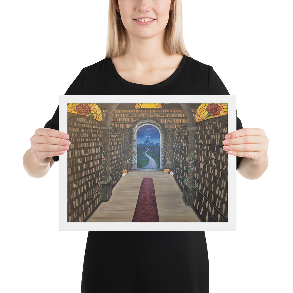 Library of the Realms (Framed paper poster)