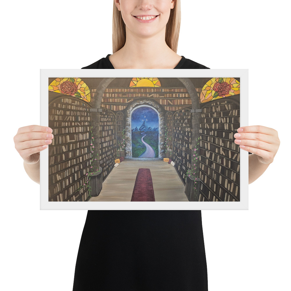 Library of the Realms (Framed paper poster)