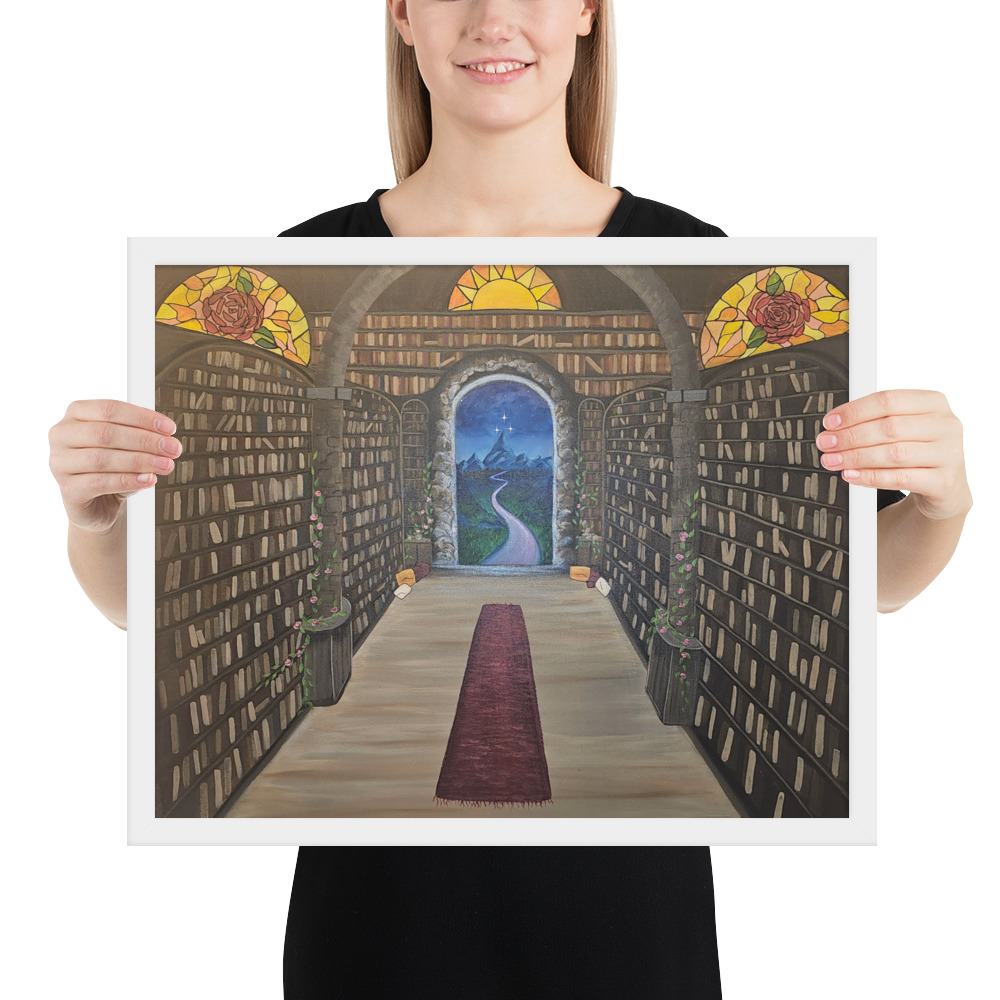 Library of the Realms (Framed paper poster)