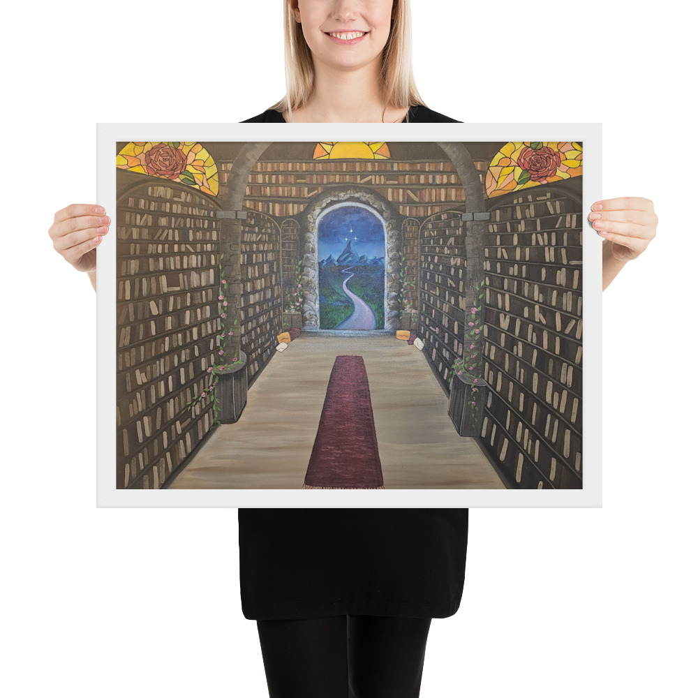 Library of the Realms (Framed paper poster)